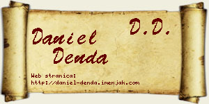Daniel Denda vizit kartica